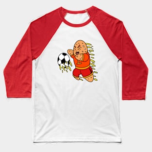 Goalkeeper catch football - color cartoon style Baseball T-Shirt